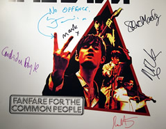 fanfare poster signed by pulp